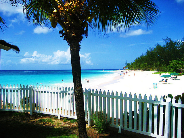 Pláž na Barbadose