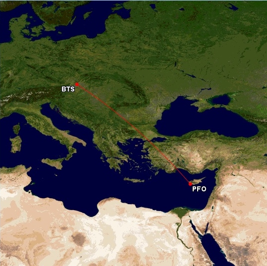 Bratislava - Paphos BTS-PFO