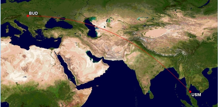 Budapešť - Ko Samui BUD-USM