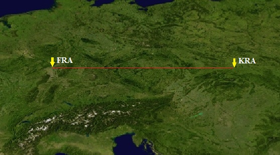 Krakov - Frankfurt KRK-FRA