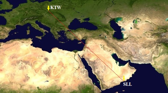 Katovice - Salalah KTW-SLL