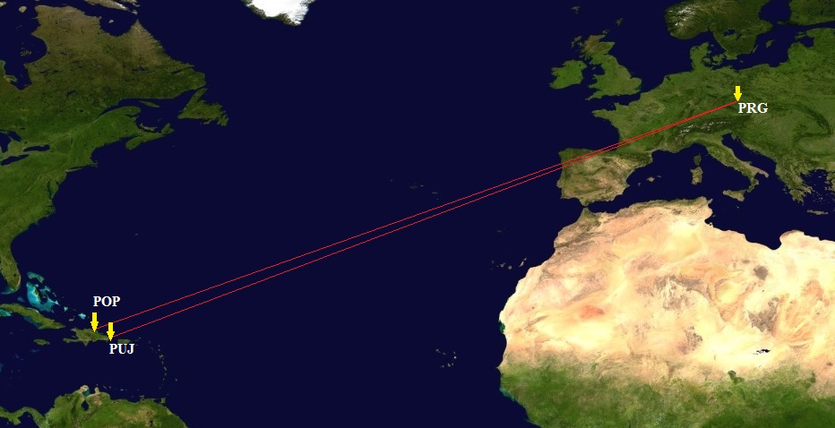 Praha - Puerto Plata / Punta Cana - Praha PRG-POp/PUJ-PRG