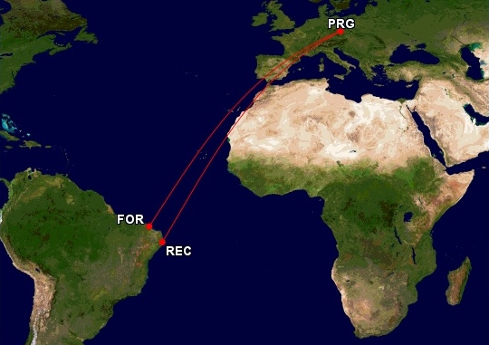Praha - REcife / Fortaleza - Praha PRG-REC/FOR-PRG