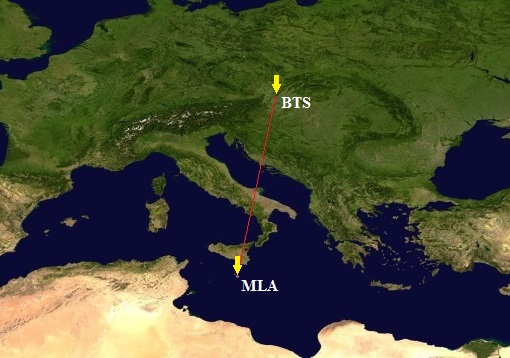 Bratislava - Malta BTS-MLA