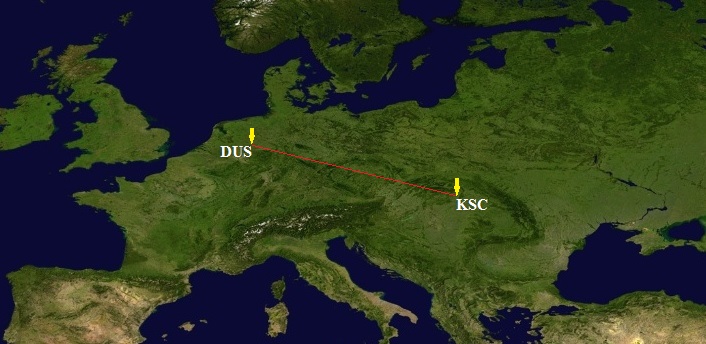 Košice – Düsseldorf KSC-DUS