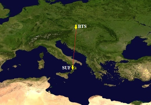 Bratislava – Lamezia Terme BTS-SUF