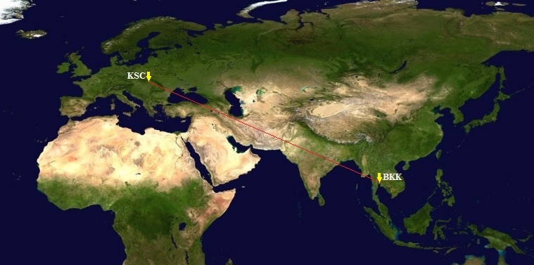Košice – Bangkok KSC-BKK