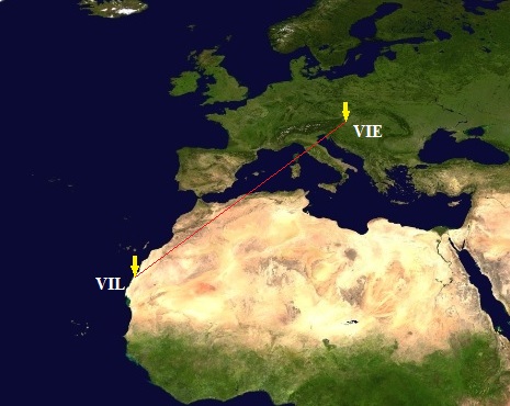 Viedeň – Dakhla VIE-VIL