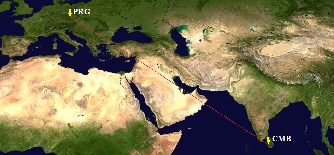 Praha – Colombo PRG-CMB