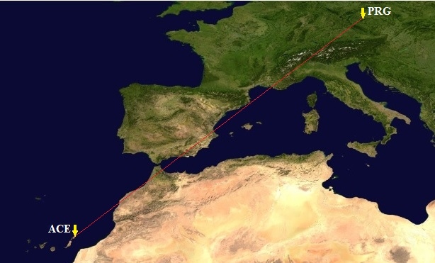 Praha – Arrecife PRG-ACE