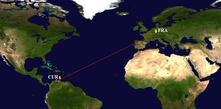 Frankfurt - Curaçao FRA-CUR