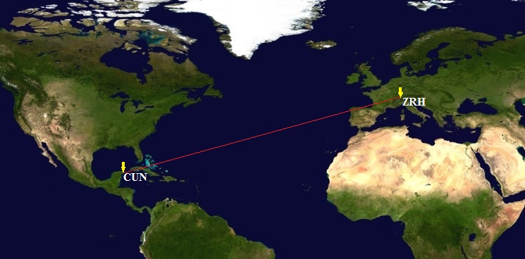 Zürich – Cancún ZRH-CUN