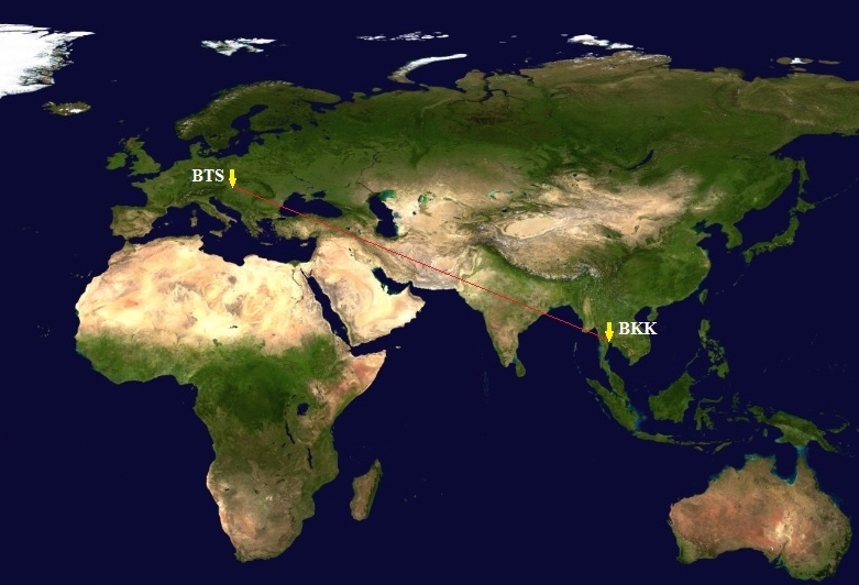 Bratislava – Bangkok BTS-BKK