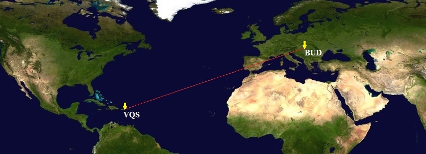 Budapešť - Vieques BUD-VQS
