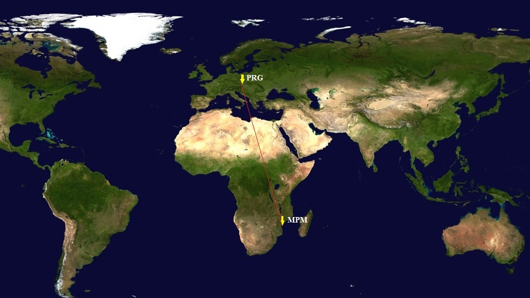 Praha – Maputo PRG-MPM