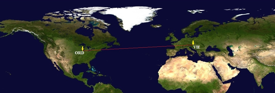 Viedeň – Chicago VIE-ORD