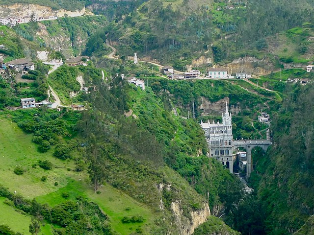 Kolumbia Las Lajas Cathedral